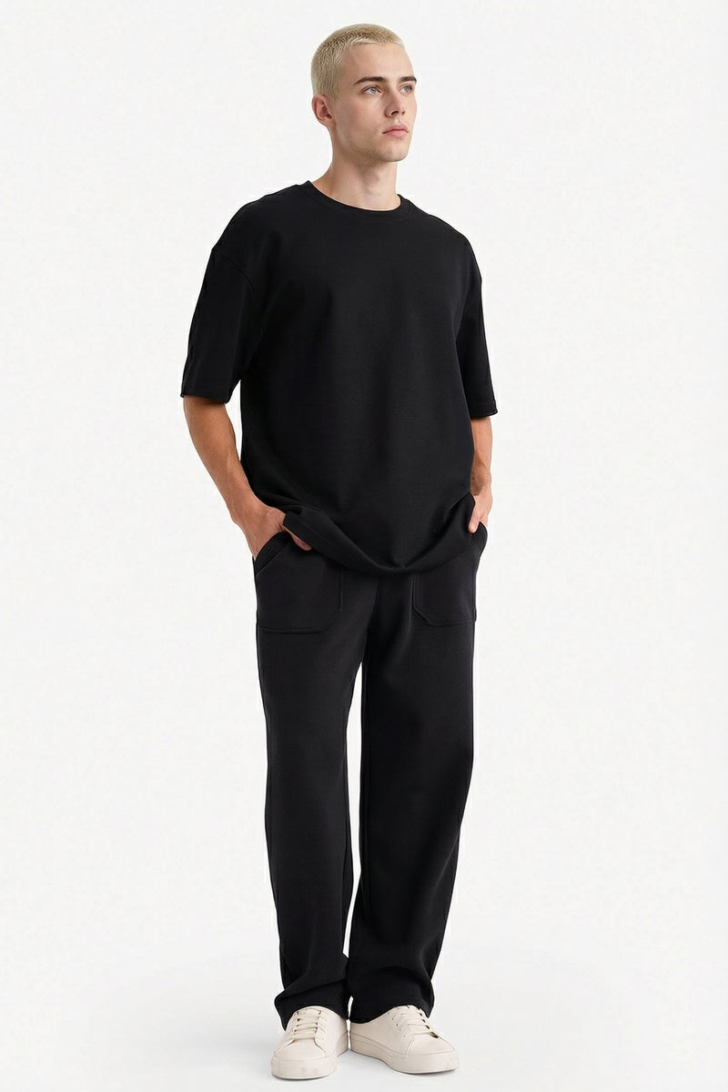 DeFacto Black Man Relax Fit Trousers Casual - Image 2